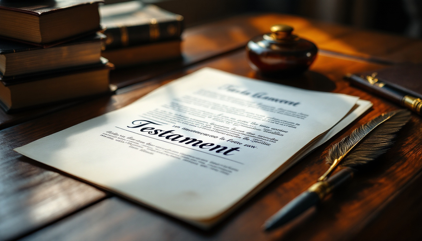 La procédure de testaments et les droits des héritiers en France